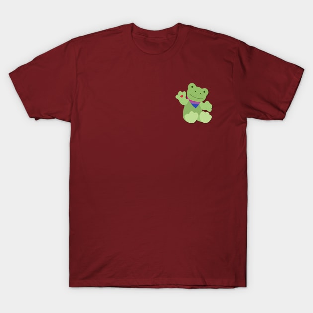 Green Bisexual Pride Frog T-Shirt by creepvrs